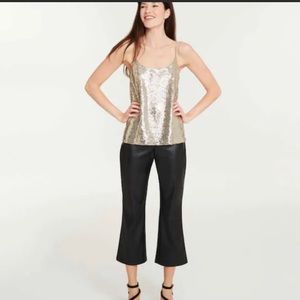 Joe Fresh gold sequin tank top 1X